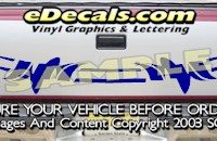 HDA514 Tribal Tailgate Accent Graphic Decal