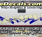 HDA515 Tribal Tailgate Accent Graphic Decal
