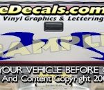 HDA517 Tribal Tailgate Accent Graphic Decal