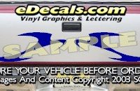 HDA517 Tribal Tailgate Accent Graphic Decal