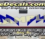 HDA519 Tribal Tailgate Accent Graphic Decal