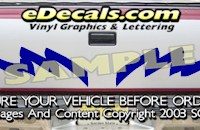HDA519 Tribal Tailgate Accent Graphic Decal