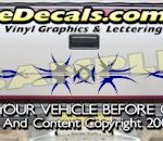HDA520 Tribal Tailgate Accent Graphic Decal