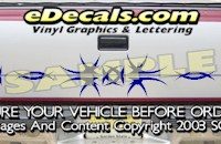 HDA520 Tribal Tailgate Accent Graphic Decal
