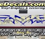 HDA521 Tribal Tailgate Accent Graphic Decal