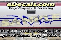 HDA521 Tribal Tailgate Accent Graphic Decal