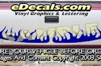 HDA523 Tribal Tailgate Accent Graphic Decal