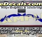 HDA525 Tribal Tailgate Accent Graphic Decal