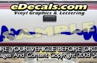 HDA529 Tribal Tailgate Accent Graphic Decal
