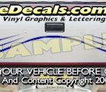 HDA530 Tribal Tailgate Accent Graphic Decal