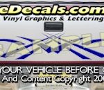 HDA531 Tribal Tailgate Accent Graphic Decal