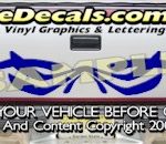 HDA532 Tribal Tailgate Accent Graphic Decal
