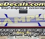 HDA533 Tribal Tailgate Accent Graphic Decal