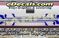 HDA533 Tribal Tailgate Accent Graphic Decal
