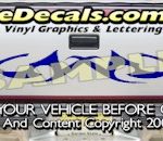 HDA534 Tribal Tailgate Accent Graphic Decal