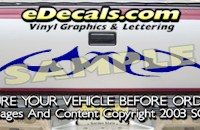 HDA534 Tribal Tailgate Accent Graphic Decal