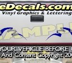 HDA535 Tribal Tailgate Accent Graphic Decal