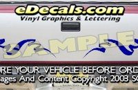 HDA535 Tribal Tailgate Accent Graphic Decal