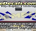 HDA536 Tribal Tailgate Accent Graphic Decal