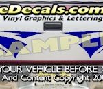 HDA537 Tribal Tailgate Accent Graphic Decal