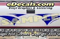 HDA537 Tribal Tailgate Accent Graphic Decal