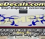 HDA538 Tribal Tailgate Accent Graphic Decal