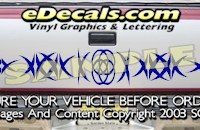 HDA540 Tribal Tailgate Accent Graphic Decal