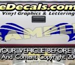 HDA541 Tribal Tailgate Accent Graphic Decal