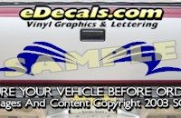 HDA541 Tribal Tailgate Accent Graphic Decal