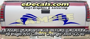 HDA541 Tribal Tailgate Accent Graphic Decal