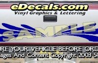 HDA542 Tribal Tailgate Accent Graphic Decal