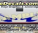 HDA543 Tribal Tailgate Accent Graphic Decal