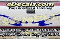 HDA543 Tribal Tailgate Accent Graphic Decal