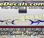 HDA545 Tribal Tailgate Accent Graphic Decal
