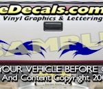 HDA546 Tribal Tailgate Accent Graphic Decal