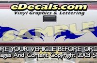 HDA546 Tribal Tailgate Accent Graphic Decal