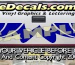 HDA548 Tribal Tailgate Accent Graphic Decal