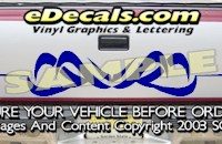 HDA549 Tribal Tailgate Accent Graphic Decal