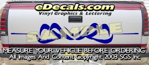 HDA549 Tribal Tailgate Accent Graphic Decal