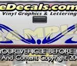 HDA550 Tribal Tailgate Accent Graphic Decal