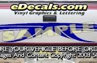HDA551 Tribal Tailgate Accent Graphic Decal