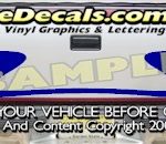 HDA553 Tribal Tailgate Accent Graphic Decal