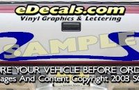 HDA553 Tribal Tailgate Accent Graphic Decal