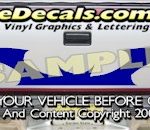 HDA554 Tribal Tailgate Accent Graphic Decal