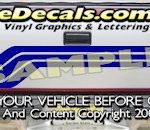 HDA555 Tribal Tailgate Accent Graphic Decal
