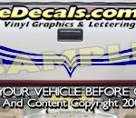 HDA556 Tribal Tailgate Accent Graphic Decal