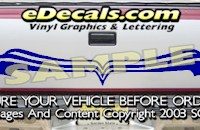 HDA556 Tribal Tailgate Accent Graphic Decal