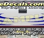 HDA557 Tribal Tailgate Accent Graphic Decal