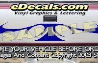 HDA558 Tribal Tailgate Accent Graphic Decal