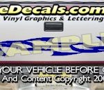 HDA559 Tribal Tailgate Accent Graphic Decal